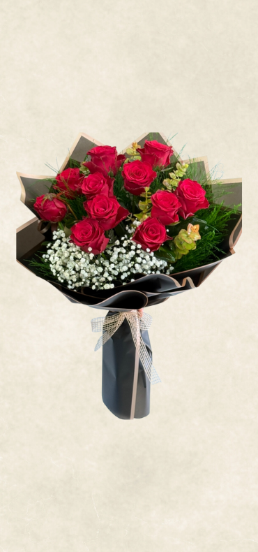 10'lu kırmızı gül buketi 10'lu kırmızı gül buketi