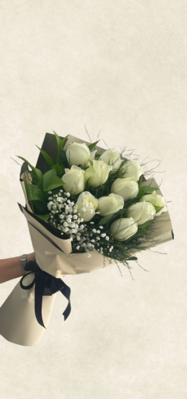 11'li beyaz gül buketi 11'li beyaz gül buketi