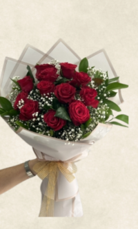 Bodrum Çiçek Market 11 kırmızı gül buketi