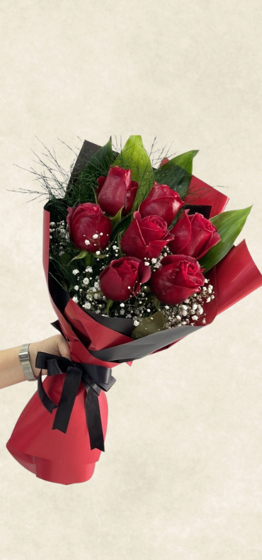 7'li kırmızı gül buketi 7'li kırmızı gül buketi