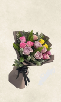 İthal mix gül buketi