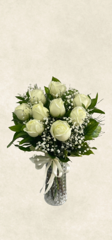 vazoda 9 beyaz gül vazoda 9 beyaz gül