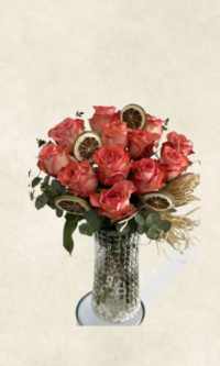 vazoda İthal gül aranjmanı