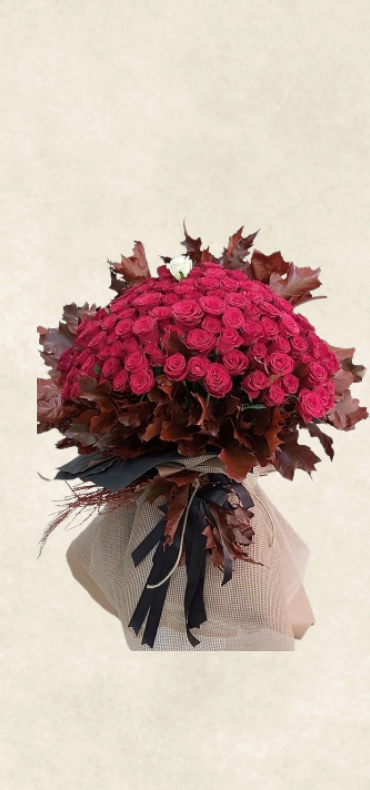 200 kırmızı gül ile dev buket 200 kırmızı gül ile dev buket