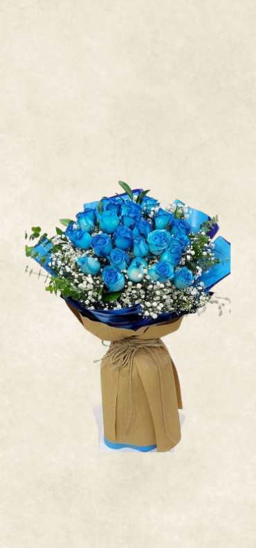 21 mavi gül buketi 21 mavi gül buketi