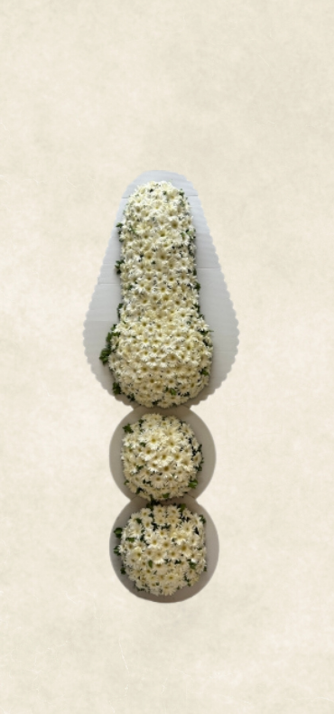 3 katlı beyaz Çelenk 3 katlı beyaz Çelenk