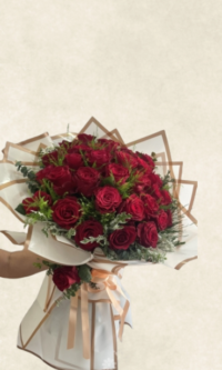 30 kırmızı gül buketi