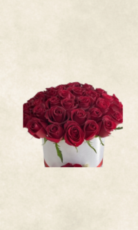 beyaz kutuda 41 kırmızı gül