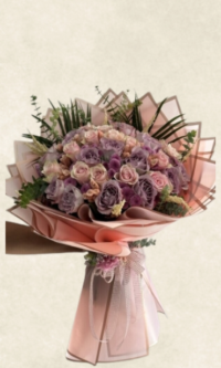 İthal gül bunny tail buketi