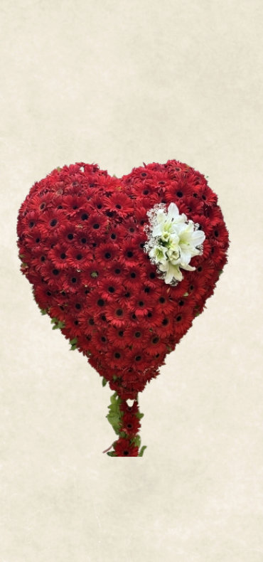 kırmızı kalp Çelenk kırmızı kalp Çelenk