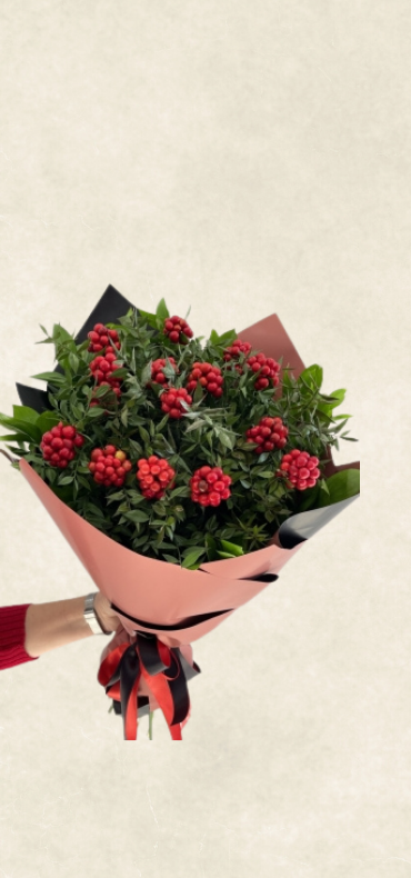 kokina yılbaşı Çiçeği buketi bebek pembesi ambalaj kokina yılbaşı Çiçeği buketi bebek pembesi ambalaj