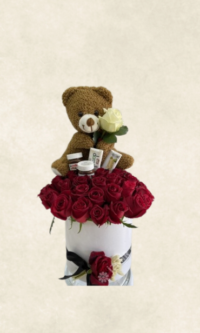 kutuda gül ayıcık hediye