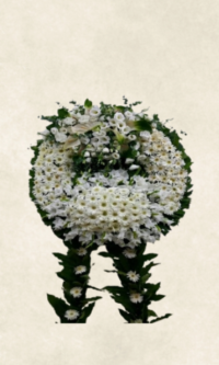 lüks beyaz cenaze Çelengi