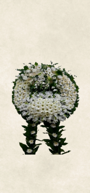 lüks beyaz cenaze Çelengi lüks beyaz cenaze Çelengi