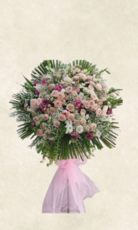 pembe ferforje Çiçek aranjmanı