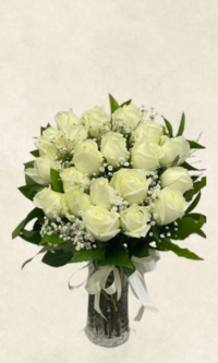 vazoda 21 beyaz gül